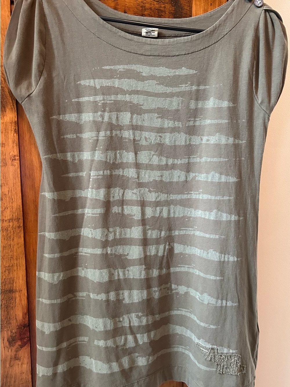 Amon Tobin Olive Green Camouflage-Style Tee